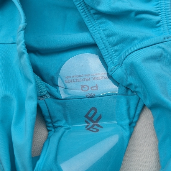 PilyQ Saltwater Hillary High Waist Full Blue Bikini Bottom - Picture 3 of 7